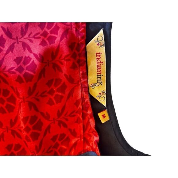 Indian Ink sleeveless dress size medium red and black - Picture 12 of 14